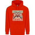 Christmas Gamer Funny Gaming Joypad Mens 80% Cotton Hoodie Bright Red