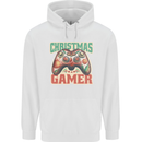 Christmas Gamer Funny Gaming Joypad Mens 80% Cotton Hoodie White