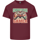 Christmas Gamer Funny Gaming Joypad Mens Cotton T-Shirt Tee Top Maroon