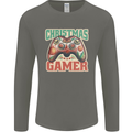 Christmas Gamer Funny Gaming Joypad Mens Long Sleeve T-Shirt Charcoal