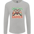 Christmas Gamer Funny Gaming Joypad Mens Long Sleeve T-Shirt Sports Grey