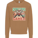 Christmas Gamer Funny Gaming Joypad Mens Sweatshirt Jumper Caramel Latte