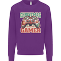 Christmas Gamer Funny Gaming Joypad Mens Sweatshirt Jumper Purple