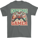 Christmas Gamer Funny Gaming Joypad Mens T-Shirt 100% Cotton Charcoal