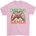 Christmas Gamer Funny Gaming Joypad Mens T-Shirt 100% Cotton Light Pink
