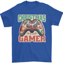 Christmas Gamer Funny Gaming Joypad Mens T-Shirt 100% Cotton Royal Blue