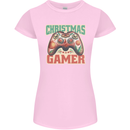 Christmas Gamer Funny Gaming Joypad Womens Petite Cut T-Shirt Light Pink