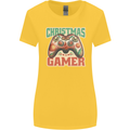 Christmas Gamer Funny Gaming Joypad Womens Wider Cut T-Shirt Yellow