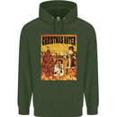 Christmas Hater Bah Humbug Childrens Kids Hoodie Forest Green