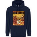 Christmas Hater Bah Humbug Childrens Kids Hoodie Navy Blue