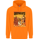 Christmas Hater Bah Humbug Childrens Kids Hoodie Orange