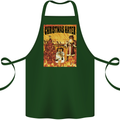 Christmas Hater Bah Humbug Cotton Apron 100% Organic Forest Green