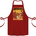 Christmas Hater Bah Humbug Cotton Apron 100% Organic Maroon