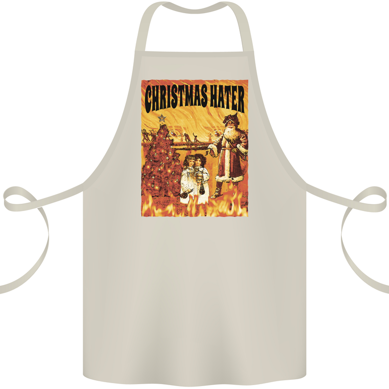 Christmas Hater Bah Humbug Cotton Apron 100% Organic Natural