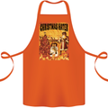 Christmas Hater Bah Humbug Cotton Apron 100% Organic Orange