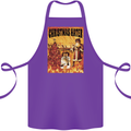 Christmas Hater Bah Humbug Cotton Apron 100% Organic Purple