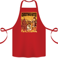 Christmas Hater Bah Humbug Cotton Apron 100% Organic Red