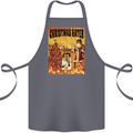 Christmas Hater Bah Humbug Cotton Apron 100% Organic Steel