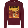 Christmas Hater Bah Humbug Kids Sweatshirt Jumper Maroon