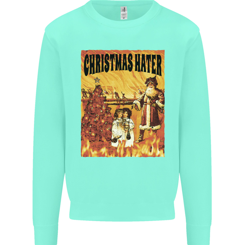 Christmas Hater Bah Humbug Kids Sweatshirt Jumper Peppermint