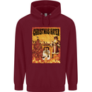 Christmas Hater Bah Humbug Mens 80% Cotton Hoodie Maroon