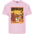 Christmas Hater Bah Humbug Mens Cotton T-Shirt Tee Top Light Pink