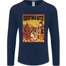 Christmas Hater Bah Humbug Mens Long Sleeve T-Shirt Navy Blue