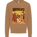 Christmas Hater Bah Humbug Mens Sweatshirt Jumper Caramel Latte