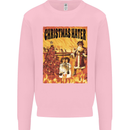 Christmas Hater Bah Humbug Mens Sweatshirt Jumper Light Pink