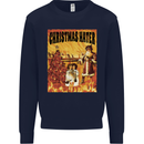 Christmas Hater Bah Humbug Mens Sweatshirt Jumper Navy Blue