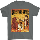 Christmas Hater Bah Humbug Mens T-Shirt 100% Cotton Charcoal