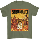 Christmas Hater Bah Humbug Mens T-Shirt 100% Cotton Military Green