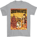 Christmas Hater Bah Humbug Mens T-Shirt 100% Cotton Sports Grey