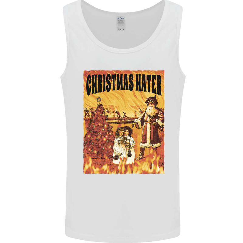 Christmas Hater Bah Humbug Mens Vest Tank Top White