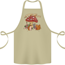Christmas Hedgehog Toadstool Mouse Cotton Apron 100% Organic Khaki