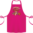 Christmas Hedgehog Toadstool Mouse Cotton Apron 100% Organic Pink