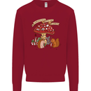 Christmas Hedgehog Toadstool Mouse Kids Sweatshirt Jumper Red