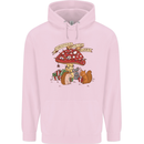 Christmas Hedgehog Toadstool Mouse Mens 80% Cotton Hoodie Light Pink