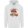 Christmas Hedgehog Toadstool Mouse Mens 80% Cotton Hoodie White