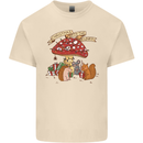 Christmas Hedgehog Toadstool Mouse Mens Cotton T-Shirt Tee Top Natural