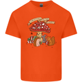 Christmas Hedgehog Toadstool Mouse Mens Cotton T-Shirt Tee Top Orange