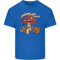 Christmas Hedgehog Toadstool Mouse Mens Cotton T-Shirt Tee Top Royal Blue