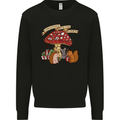 Christmas Hedgehog Toadstool Mouse Mens Sweatshirt Jumper Black