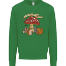Christmas Hedgehog Toadstool Mouse Mens Sweatshirt Jumper Irish Green
