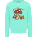 Christmas Hedgehog Toadstool Mouse Mens Sweatshirt Jumper Peppermint