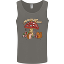 Christmas Hedgehog Toadstool Mouse Mens Vest Tank Top Charcoal