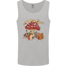 Christmas Hedgehog Toadstool Mouse Mens Vest Tank Top Sports Grey