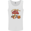 Christmas Hedgehog Toadstool Mouse Mens Vest Tank Top White