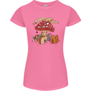 Christmas Hedgehog Toadstool Mouse Womens Petite Cut T-Shirt Azalea