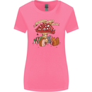 Christmas Hedgehog Toadstool Mouse Womens Wider Cut T-Shirt Azalea
